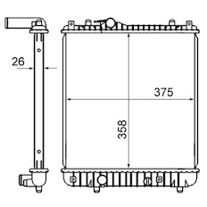 Chladič, chlazení motoru MAHLE ORIGINAL CR 837 000S