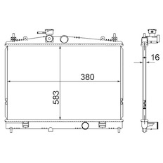 Chladič, chlazení motoru MAHLE ORIGINAL CR 856 000S