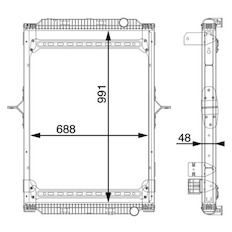 Chladič, chlazení motoru MAHLE ORIGINAL CR 891 000S