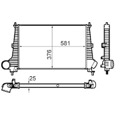 Chladič turba MAHLE ORIGINAL CI 300 000P