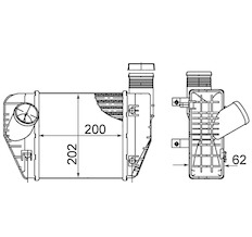 Chladič turba MAHLE ORIGINAL CI 423 000S