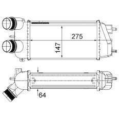 Chladič turba MAHLE ORIGINAL CI 494 000S