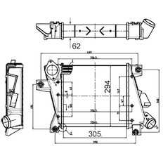 Chladič turba MAHLE ORIGINAL CI 508 000S