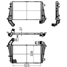 Chladič turba MAHLE ORIGINAL CI 511 000S