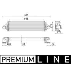 Chladič turba MAHLE ORIGINAL CI 550 000P