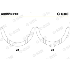 Distanční kotouč, kliková hřídel GLYCO A005/4 STD