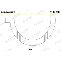 Distanční kotouč, kliková hřídel GLYCO A126/4 STD