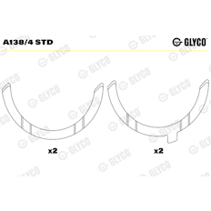 Distanční kotouč, kliková hřídel GLYCO A138/4 STD