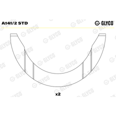 Distanční kotouč, kliková hřídel GLYCO A141/2 STD