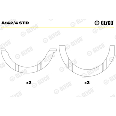 Distanční kotouč, kliková hřídel GLYCO A142/4 STD