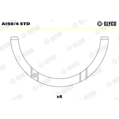 Distanční kotouč, kliková hřídel GLYCO A150/4 STD