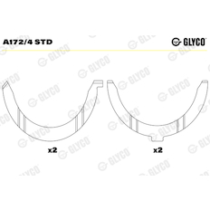 Distanční kotouč, kliková hřídel GLYCO A172/4 STD