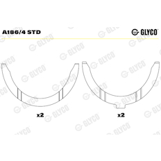 Distanční kotouč, kliková hřídel GLYCO A186/4 STD