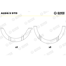 Distanční kotouč, kliková hřídel GLYCO A208/2 STD