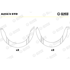 Distanční kotouč, kliková hřídel GLYCO A214/4 STD