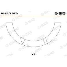 Distanční kotouč, kliková hřídel GLYCO A240/2 STD