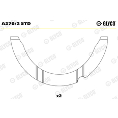 Distanční kotouč, kliková hřídel GLYCO A276/2 STD