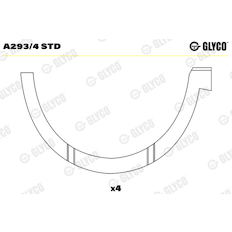 Distanční kotouč, kliková hřídel GLYCO A293/4 STD