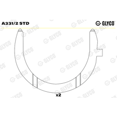 Distanční kotouč, kliková hřídel GLYCO A331/2 STD