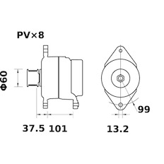 generátor MAHLE ORIGINAL MG 610