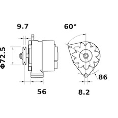 generátor MAHLE ORIGINAL MG 628