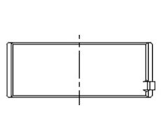 Hlavní ložiska klikového hřídele MAHLE ORIGINAL 001 HL 10206 000