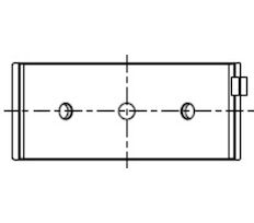 Hlavní ložiska klikového hřídele MAHLE ORIGINAL 007 HL 20572 200