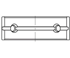 Hlavní ložiska klikového hřídele MAHLE ORIGINAL 021 HL 21724 050