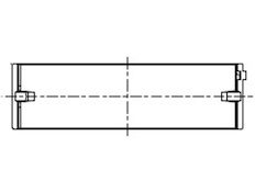 Hlavní ložiska klikového hřídele MAHLE ORIGINAL 151 HL 19658 025