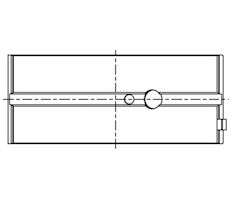 Hlavní ložiska klikového hřídele MAHLE ORIGINAL 213 HL 20469 000