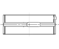 Hlavní ložiska klikového hřídele MAHLE ORIGINAL 213 HL 21652 025