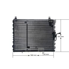 Kondenzátor, klimatizace MAHLE ORIGINAL AC 150 000S
