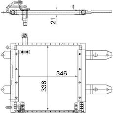 Kondenzátor, klimatizace MAHLE ORIGINAL AC 287 000S