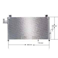 Kondenzátor, klimatizace MAHLE ORIGINAL AC 327 000S