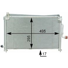 Kondenzátor, klimatizace MAHLE ORIGINAL AC 416 000S