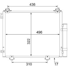 Kondenzátor, klimatizace MAHLE ORIGINAL AC 484 000S