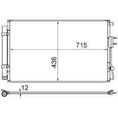 Kondenzátor, klimatizace MAHLE ORIGINAL AC 868 000S