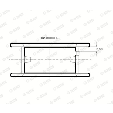 Ložisko GLYCO 02-3086HL