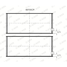 Ložisko GLYCO 66705CP