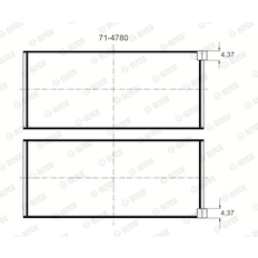 Ložisko GLYCO 71-4780