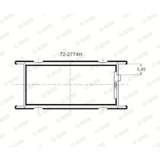 Ložisko GLYCO 72-2774H