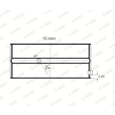 Ložisko GLYCO 72-3691