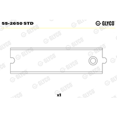 Ložiskové pouzdro, ojnice GLYCO 55-2650 STD