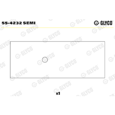 Ložiskové pouzdro, ojnice GLYCO 55-4232 SEMI