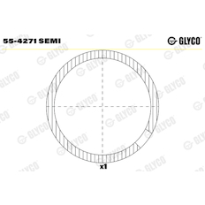 Ložiskové pouzdro, ojnice GLYCO 55-4271 SEMI