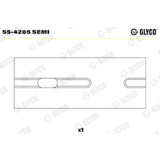 Ložiskové pouzdro, ojnice GLYCO 55-4285 SEMI