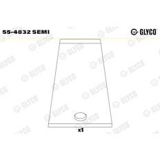 Ložiskové pouzdro, ojnice GLYCO 55-4832 SEMI