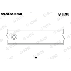 Ložiskové pouzdro, ojnice GLYCO 55-5089 SEMI