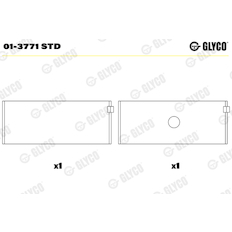 Ojniční ložisko GLYCO 01-3771 STD