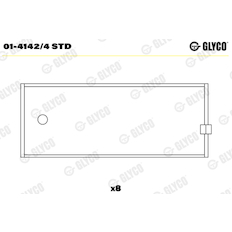 Ojniční ložisko GLYCO 01-4142/4 STD